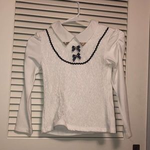 Girls dressy long sleeve blouse